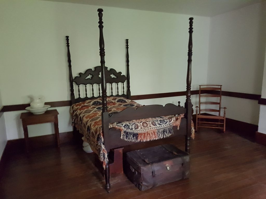 Lusk Home interior at Turkey Run State Park