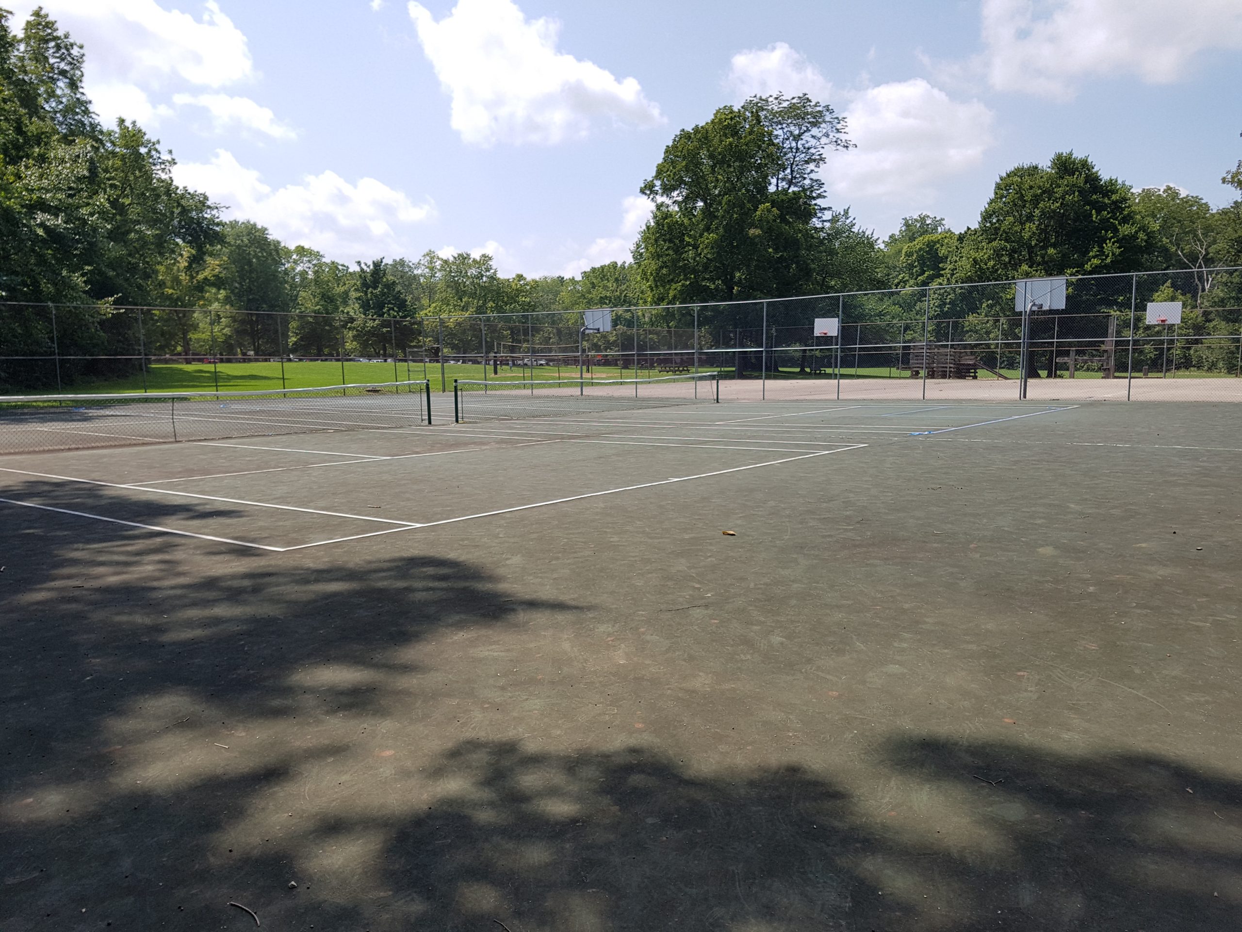 Tennis and Basketball Courts at Turkey Run State Park