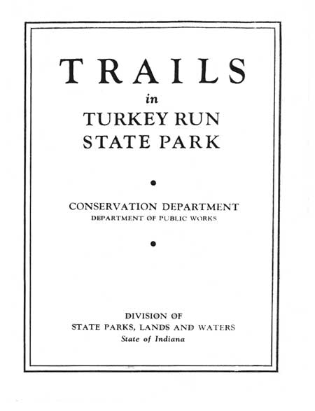 historic 1930s trails brochure cover