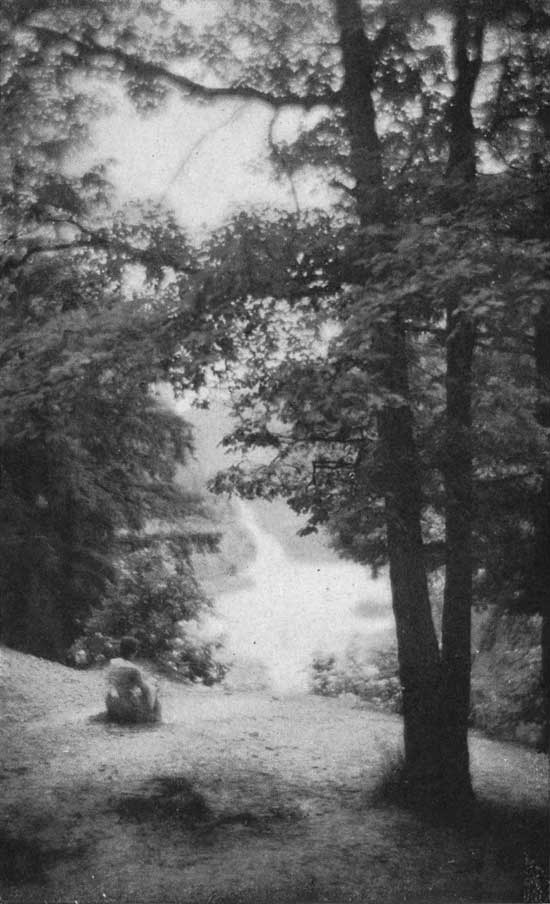 historic photo of Sunset Point at Turkey Run State Park