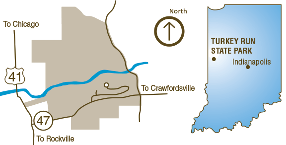 Directions to Turkey Run State Park