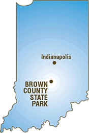 General Location of Brown County State Park in Indiana